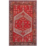 Pasargad Home Vintage Collection Lamb's Wool Area Rug- 4' 3" X 7' 2"