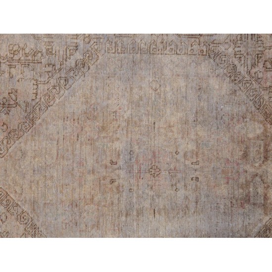 Pasargad Home Vintage Overdye Grey Lamb's Wool Area Rug- 6' 4" X 9' 5"