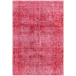 Pasargad Home Vintage Overdye Red Lamb's Wool Area Rug- 7' 7" X 11' 8"