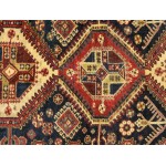 Pasargad Home Vintage Collection Lamb's Wool Area Rug- 4' 1" X 6' 4"