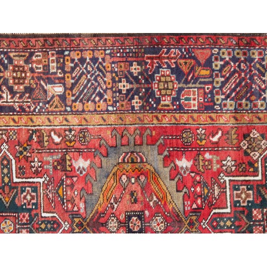 Pasargad Home Vintage Collection Lamb's Wool Runner- 3' 7" X 11' 0"