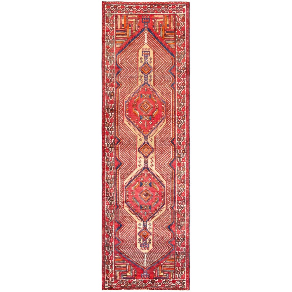 Pasargad Home Vintage Collection Lamb's Wool Runner- 3' 7" X 12' 2"