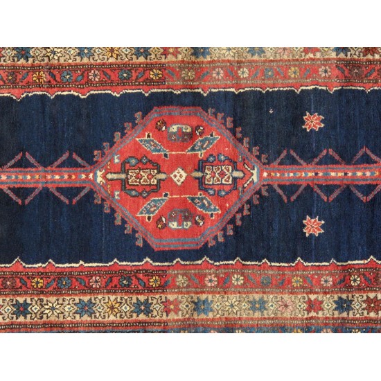 Pasargad Home Vintage Collection Lamb's Wool Runner- 3' 1" X 11' 5"