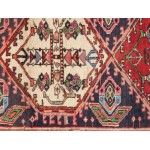 Pasargad Home Vintage Hamadan Navy Lamb's Wool Area Rug- 3' 2" X 9' 3"