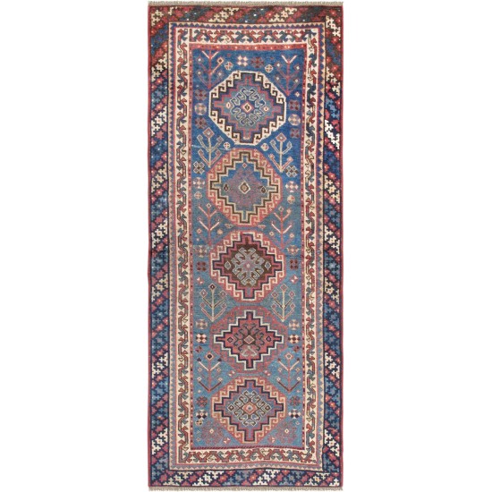 Pasargad Home Vintage Collection Lamb's Wool Runner- 3'11" X 10' 1"