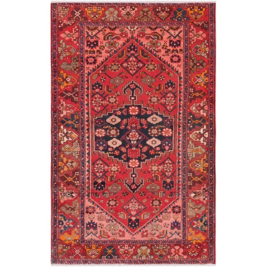 Pasargad Home Vintage Collection Lamb's Wool Area Rug- 4' 0" X 6' 7"