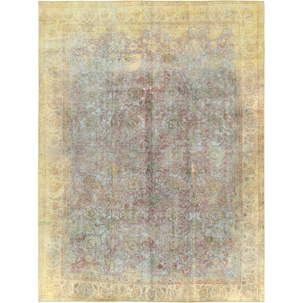 Pasargad Home Overdyes Collection Wool Area Rug- 8' 5" X 11' 5"