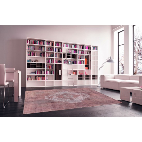 Pasargad Home Overdyes Collection Wool Area Rug- 9' 3" X 12' 4"