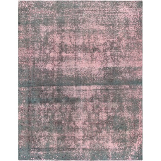 Pasargad Home Overdyes Collection Wool Area Rug- 8'10" X 11' 6"