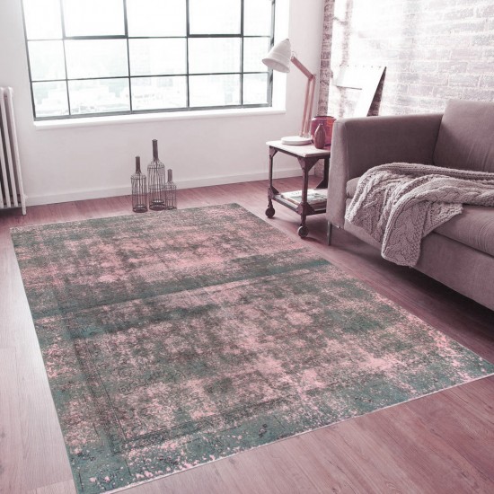 Pasargad Home Overdyes Collection Wool Area Rug- 8'10" X 11' 6"