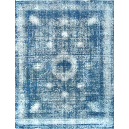 Pasargad Home Overdyes Collection Wool Area Rug- 9'10" X 13' 0"