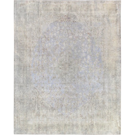 Pasargad Home Overdyes Collection Wool Area Rug- 8'10" X 11' 0"