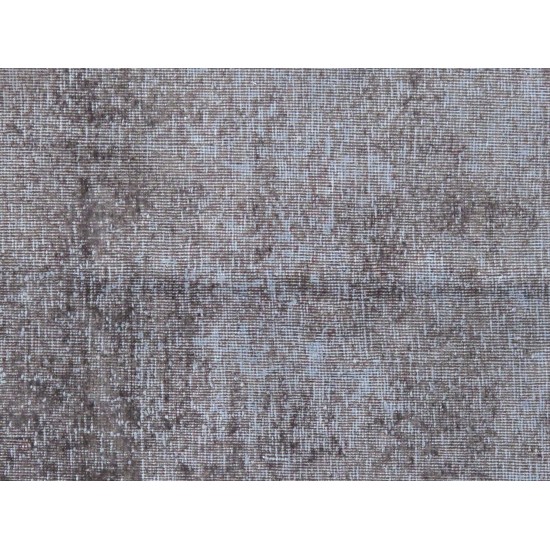 Pasargad Home Vintage Overdye Collection Grey Wool Area Rug- 8' 2" X 10' 7"