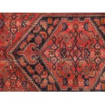 Pasargad Home Vintage Hamadan Collection Rust Wool Area Rug- 4' 3" X 6' 8"