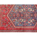 Pasargad Home Vintage Hamadan Collection Rust Wool Area Rug- 4' 4" X 6'10"