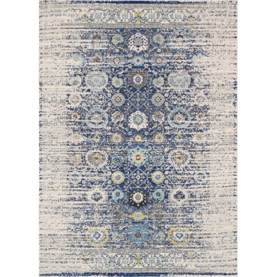 Area Rug Chelsea Power-Loomed Polyesterpropyle Navy 4' 0" X 6' 0"