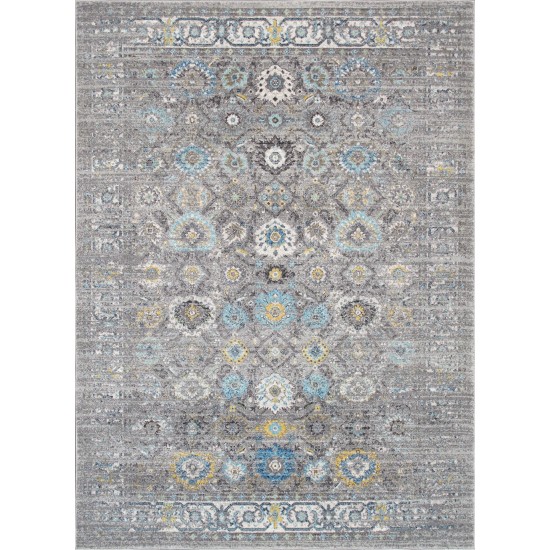 Area Rug Chelsea Power-Loomed Polyesterpropyle Silver 5' 0" X 7' 6"