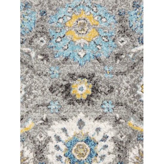 Area Rug Chelsea Power-Loomed Polyesterpropyle Silver 5' 0" X 7' 6"