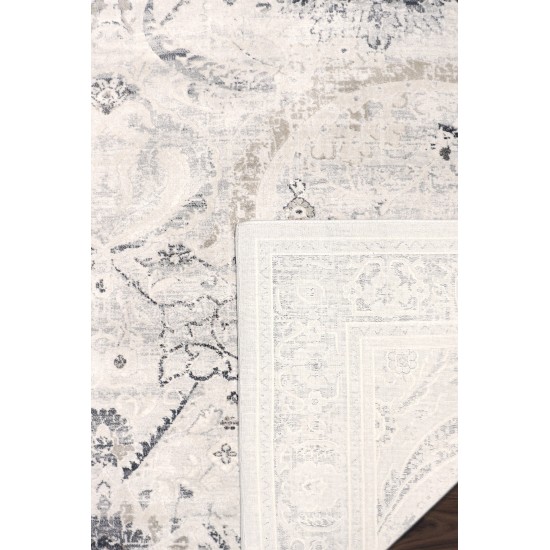 Area Rug Fantasia Power-Loomed Polyesterpropyle Ivory 5' 0" X 7' 0"