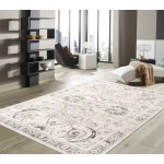 Area Rug Fantasia Power-Loomed Polyesterpropyle Ivory 5' 0" X 7' 0"