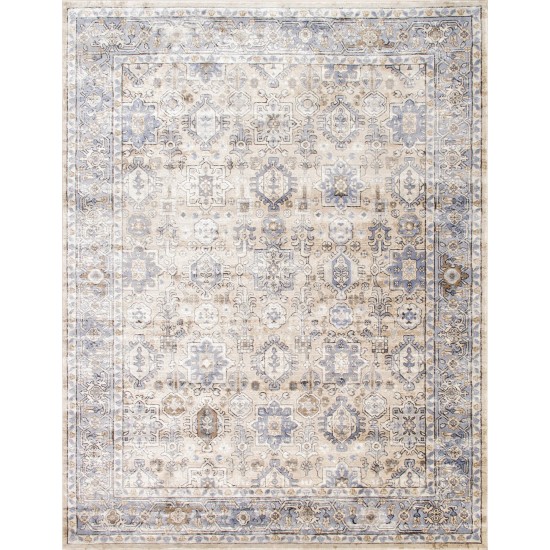 Area Rug Majestic Power-Loomed Polyesterpropyle Beige 4' 0" X 6' 0"