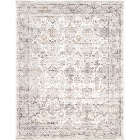 Area Rug Majestic Power-Loomed Polyesterpropyle Ivory 5' 0" X 7' 0"