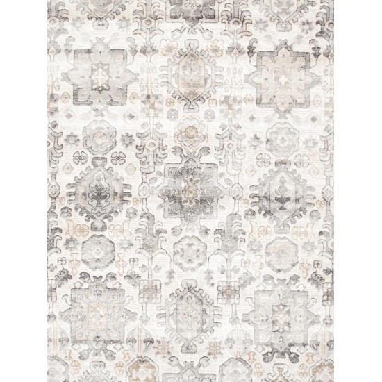 Area Rug Majestic Power-Loomed Polyesterpropyle Ivory 5' 0" X 7' 0"