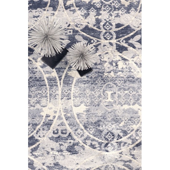 Area Rug Cherish Power-Loomed Polyesterpropyle Blue 4' 0" X 6' 0"