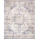 Pasargad Home Area Rug Eris Power-Loomed Polyesterpropyle Ivory 5' 0" X 7' 0"