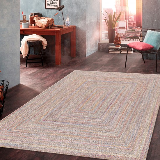 Pasargad Home Ponta Collection Handmade Indoor/Outdoor Area Rug- 5' 0" X 8' 0"