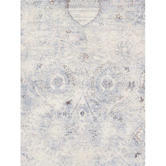 Pasargad Home Transitiona Hand-Knotted Silk & Wool Area Rug- 7'11" X 9'10"