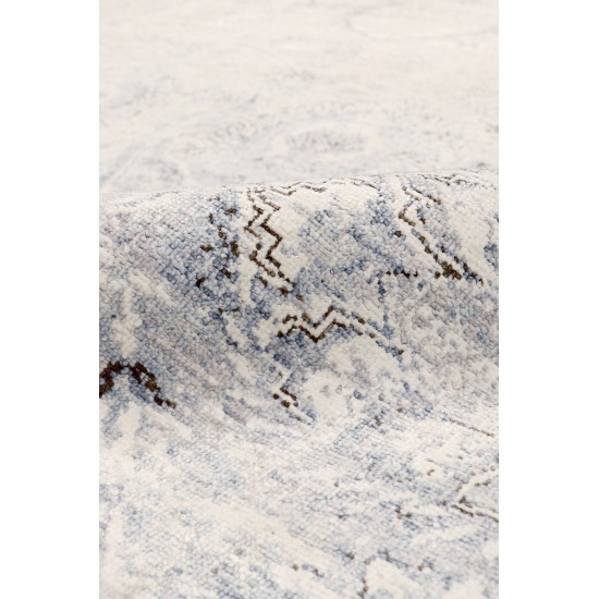 Pasargad Home Transitiona Hand-Knotted Silk & Wool Area Rug- 7'11" X 9'10"