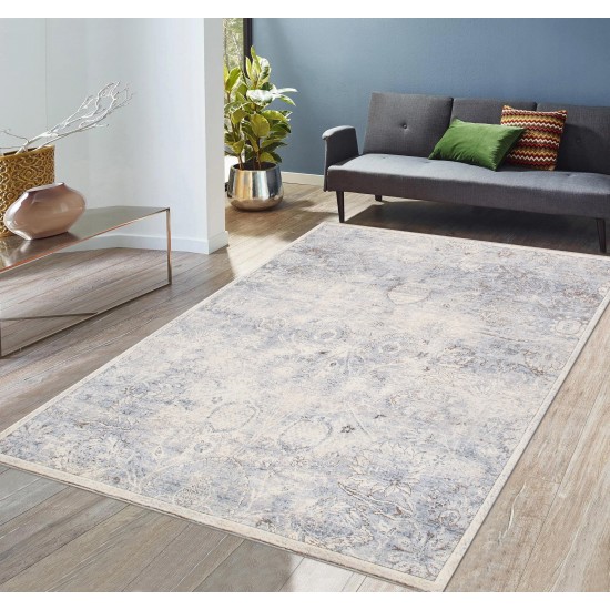 Pasargad Home Transitiona Hand-Knotted Silk & Wool Area Rug- 7'11" X 9'10"