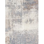 Pasargad Home Modern Collection Hand-Knotted Silk & Wool Area Rug- 7' 7" X 9' 9"