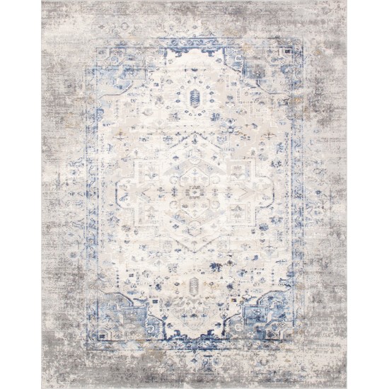 Area Rug Efes Power-Loomed Polyesterpropyle, Polyesterester Gray 4' 0" X 6' 0"