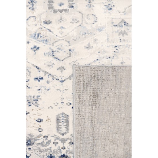 Area Rug Efes Power-Loomed Polyesterpropyle, Polyesterester Gray 4' 0" X 6' 0"