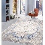 Area Rug Efes Power-Loomed Polyesterpropyle, Polyesterester Gray 4' 0" X 6' 0"