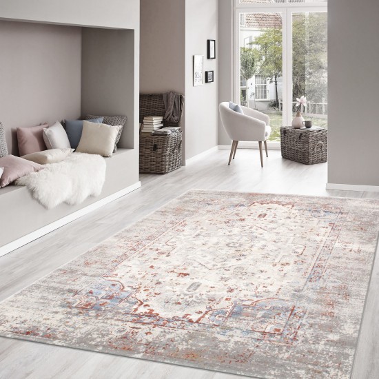 Area Rug Efes Power-Loomed Polyesterpropyle, Polyesterester Multi 4x6