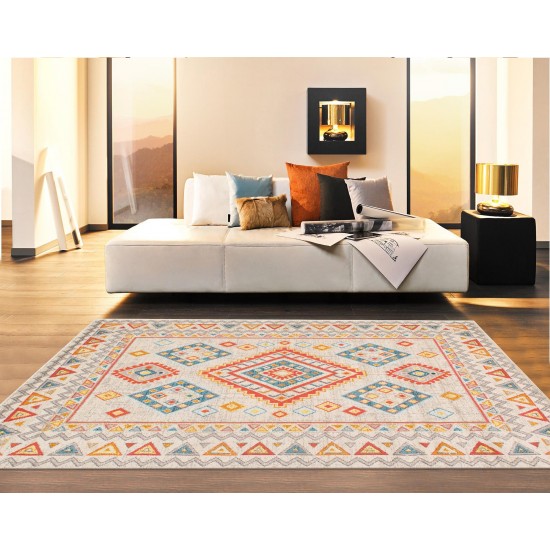 Pasargad Home Aldora Design Power Loom Area Rug- 5' 0" X 8' 0" PD-475B 5X8