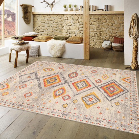 Pasargad Home Aldora Design Power Loom Area Rug- 5' 0" X 8' 0" PD-476A 5X8