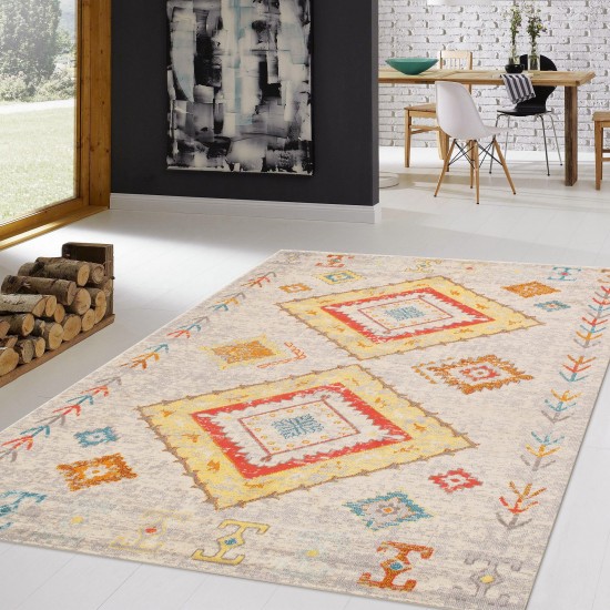 Pasargad Home Aldora Design Power Loom Area Rug- 5' 0" X 8' 0" PD-477K 5x8