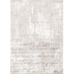 Pasargad Home Area Rug Stella Power-Loomed Polyesterester Grey 5' 3" X 7' 7"