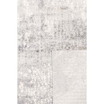 Pasargad Home Area Rug Stella Power-Loomed Polyesterester Grey 2' 8" X 6' 6"