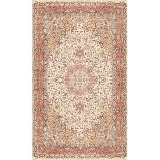 Pasargad Home Tabriz Hand-Knotted Multi Lamb's Wool Area Rug- 16' 3" X 27' 2"