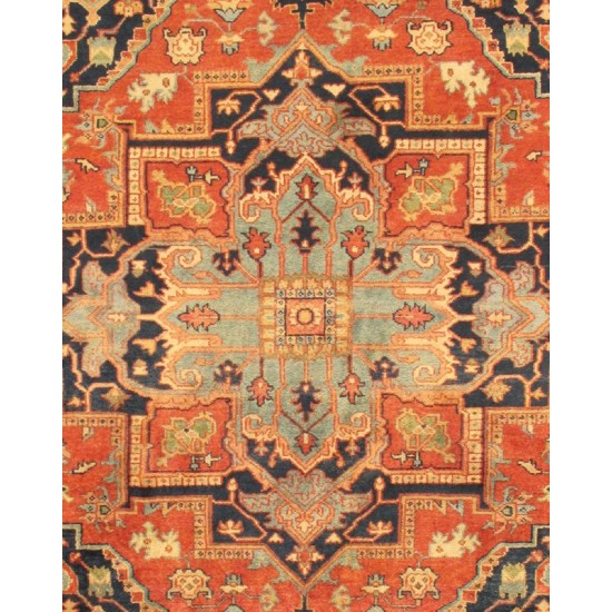 Pasargad Home Serapi Hand-Knotted Wool Area Rug-12' 0" X 15' 0" pb-20 12x15