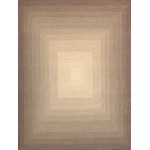 Pasargad Home Area Rug Rodeo Hand-Tufted Silk, wool Brown 7' 9" X 9' 9"