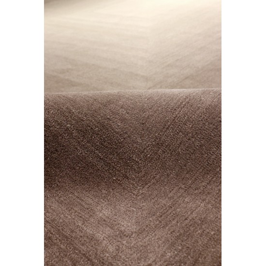 Pasargad Home Area Rug Rodeo Hand-Tufted Silk, wool Brown 7' 9" X 9' 9"