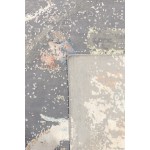 Pasargad Home Modern Hand-Knotted Silk & Wool Area Rug- 9' 4" X 12' 3"