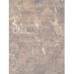 Pasargad Home Modern Hand-Knotted Abstract Silk & Wool Area Rug- 9' 2" X 12' 3"