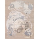 Pasargad Home Modern Hand-Knotted Abstract Silk & Wool Area Rug- 9' 1" X 12' 3"